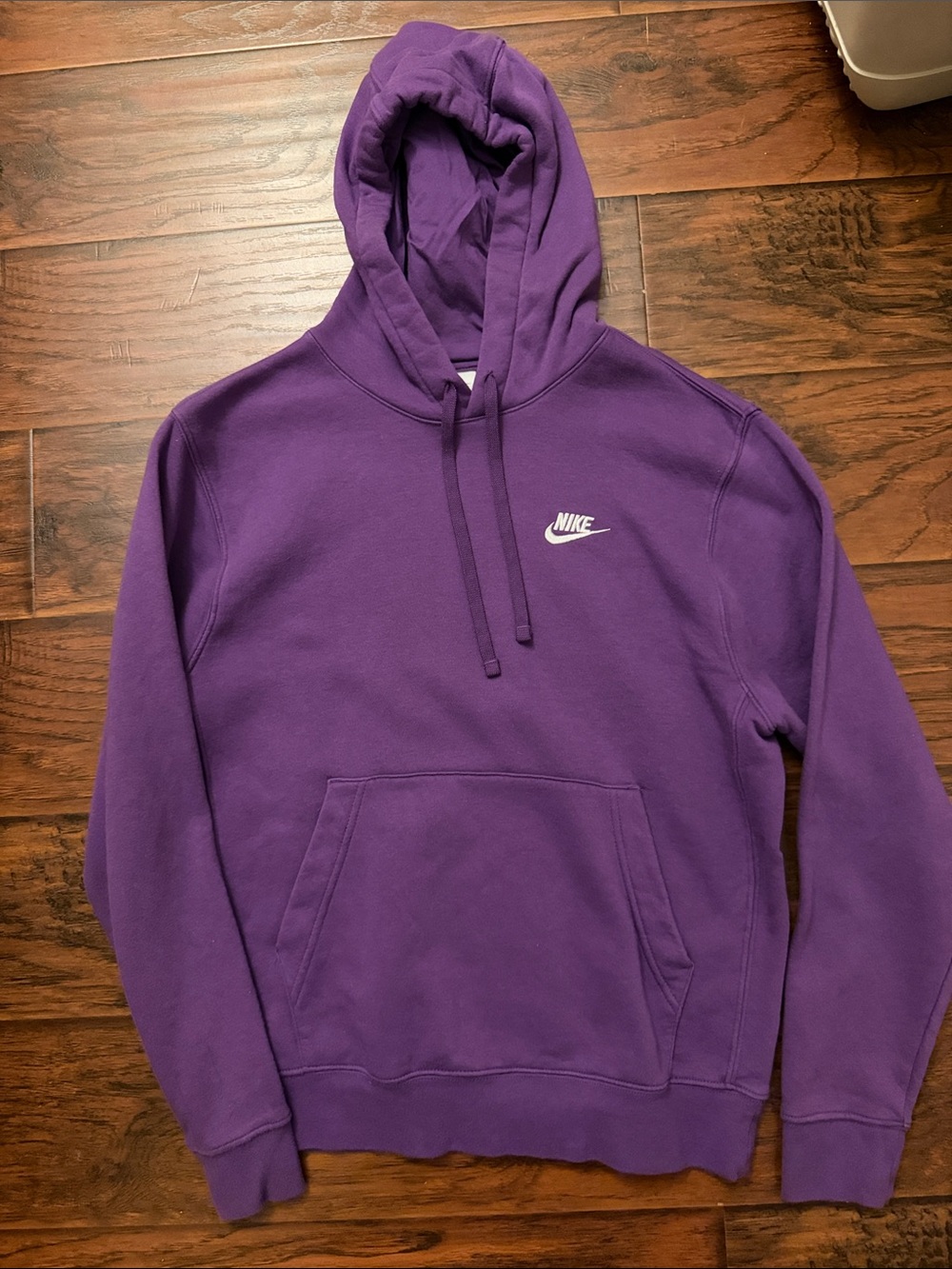 Nike Purple Pullover Hoodie with White Logo